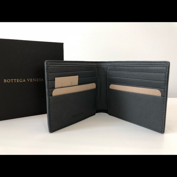 Bottega Veneta NIB Bifold Intercciato Wallet Grey - Picture 5 of 7